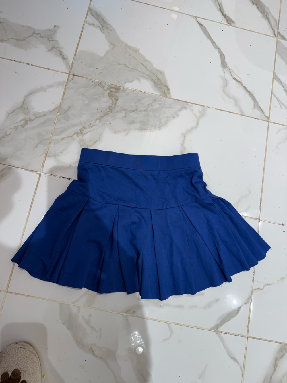 Lioness Blue Pleated Mini Skirt